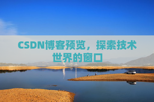 CSDN博客预览,探索技术世界的窗口